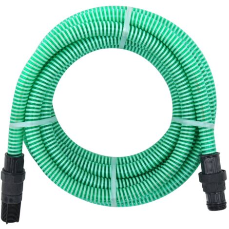 vidaXL Suction Hose with PVC Connectors Green 1" 10 m PVC