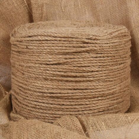 Vidaxl – Corde de jute 100 m – Ø4 mm – 100% jute naturel résistant aux intempéries – Pour projets d'artisanat et décoration