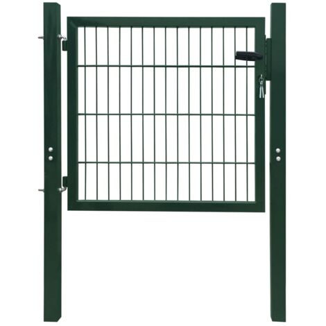 Portillon 2D (simple) Vert 106 x 130 cm vidaXL