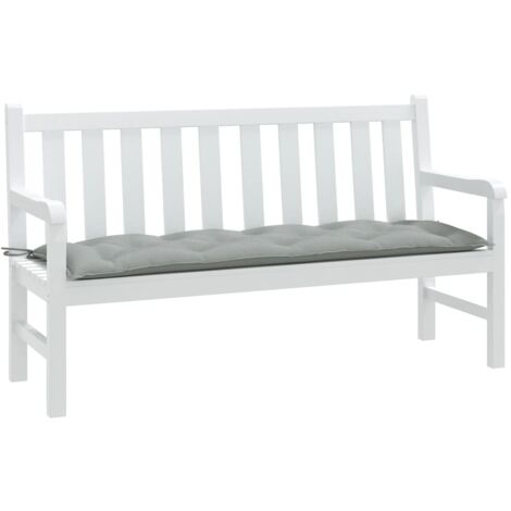 vidaXL Garden Bench Cushion Melange Light Grey 150x50x7 cm Fabric (1/6)