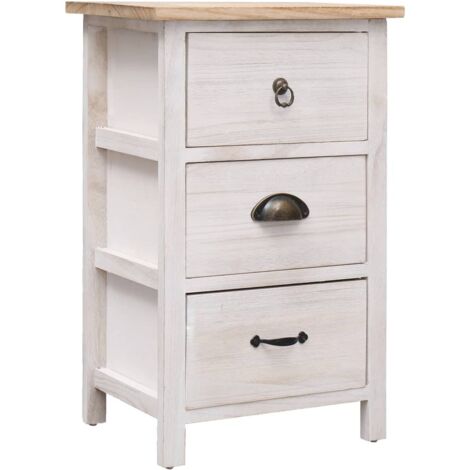 Armoire latérale 35x25x57 cm Bois de Paulownia vidaXL