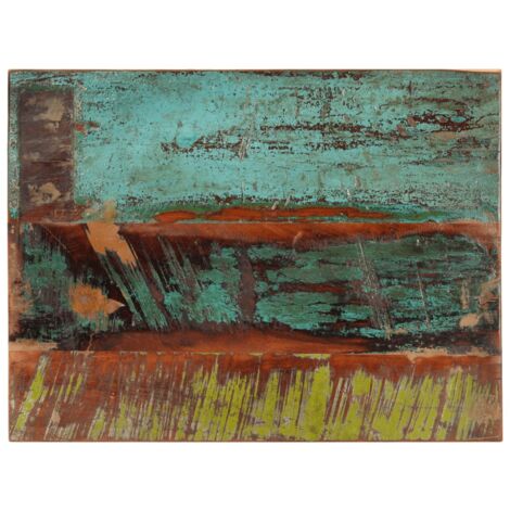 Vidaxl – Dessus de table en bois massif récupéré 60x80 cm – Épaisseur 25-27 mm – Finition polie et laquée – Pour tables basses et d'appoint