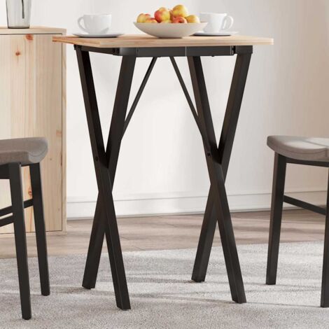 Pieds de table à manger cadre en X 40x40x73 cm acier vidaXL (1/5)