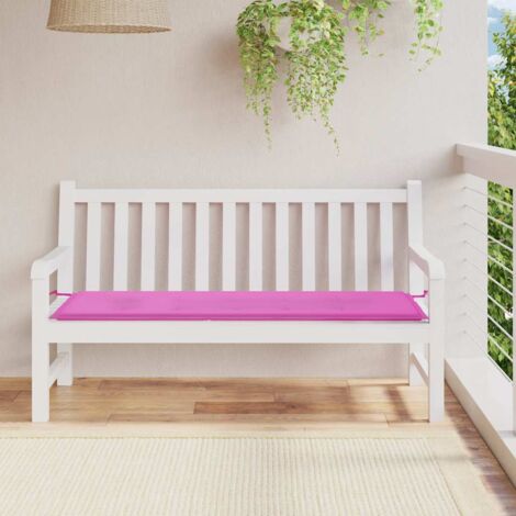 Coussin de banc de jardin rose 150x50x3 cm tissu oxford (1/5)