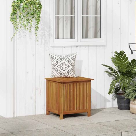 Vidaxl – Boîte de rangement en bois d'acacia massif 60x50x58 cm – Imperméable – Espace de rangement suffisant – Assemblage requis