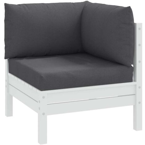 vidaXL Coussins de palette lot de 3 anthracite mélangé tissu
