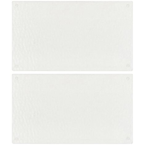 vidaXL Planches à découper 2 pcs motif de bulles Verre trempé