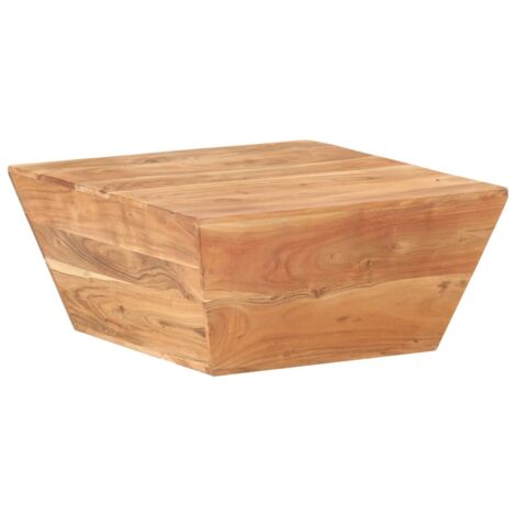 vidaXL Table basse en forme de V 66x66x30 cm Bois d'acacia massif (1/5)