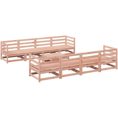 vidaXL Salon de jardin 9 pcs bois massif sapin de douglas (1/5)