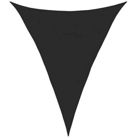 Voile d'ombrage Moderne - Auvent extérieur 160 g/m² Noir 4x5x5 m PEHD vidaXL