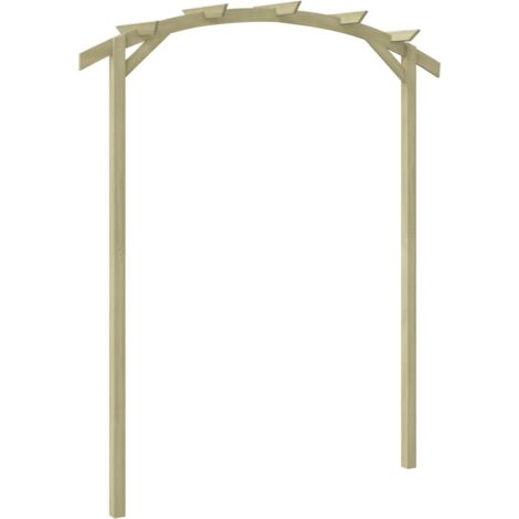 Vidaxl – Pergola de jardin 180x210 cm en bois de pin imprégné – Structure résistante à la pourriture – Idéale pour plantes grimpantes (1/5)