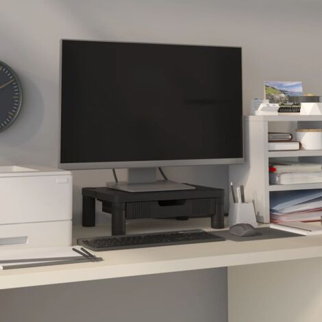 Support de moniteur Noir 43x30,5x13 cm vidaXL (1/5)