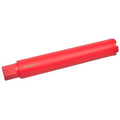 Vidaxl – Foret de perceuse à diamant 63 mm x 400 mm – Pour béton armé et granit – Construction durable pour perçage intensif