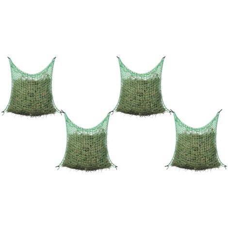 Filet à foin 4 pcs Carré 0,9 x 1,5 m PP vidaXL633205
