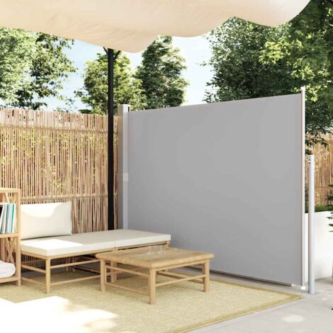 Auvent latéral rétractable 160x500 cm Gris vidaXL