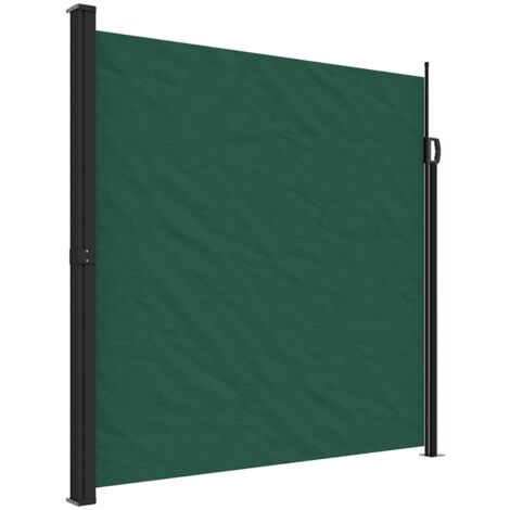 Auvent latéral rétractable vert foncé 200x300 cm vidaXL