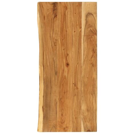 Vidaxl – Dessus de meuble-lavabo en bois d'acacia massif 114x52 cm – Épaisseur 25mm – Poli et laqué pour humidité – Pour salle de bain rustique