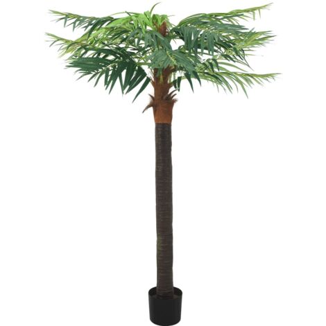 Palmier Phoenix artificiel avec pot 215 cm Vert vidaXL
