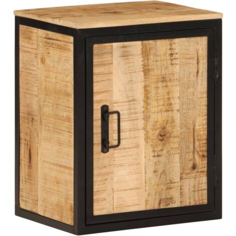 vidaXL Armoire de salle de bain 40x30x50cm bois massif manguier et fer (1/5)