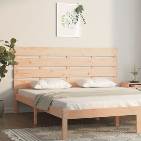 Vidaxl – Tête de lit en bois massif de pin 120x80 cm – Design à lattes moderne – Excellent soutien dorsal pour lecture et cinéma - vidaXL17359