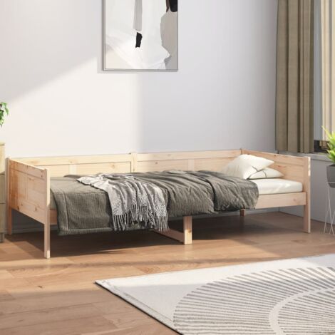 Lit de jour sans matelas bois de pin massif 80x200 cm vidaXL