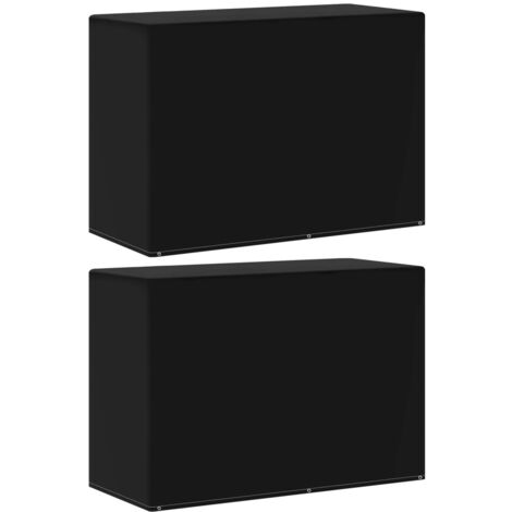 Housses meubles de jardin 2 pcs 6 œillets barbecue 180x80x125cm vidaXL