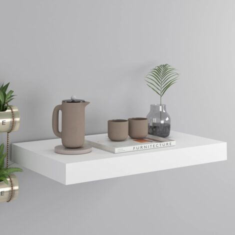 vidaXL Floating Wall Shelf White 40x23x3,8 cm MDF (1/5)