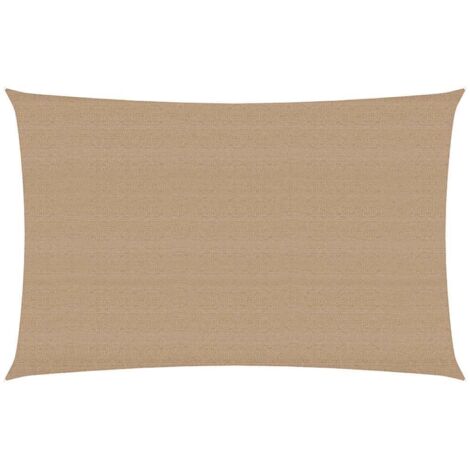 Voile d'ombrage 160 g/m² Taupe 3x5 m PEHD vidaXL