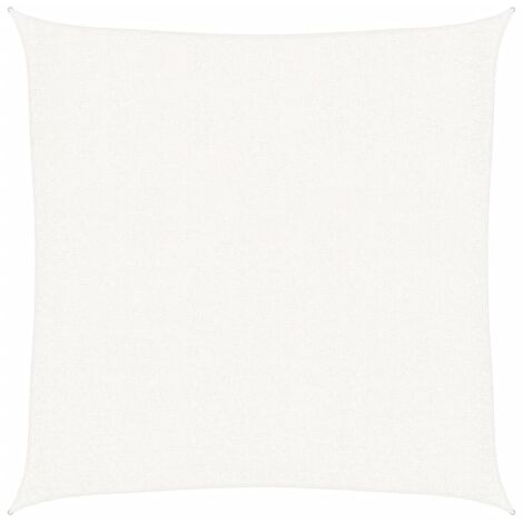 vidaXL Voile de parasol PEHD Carré 2 x 2 m Blanc