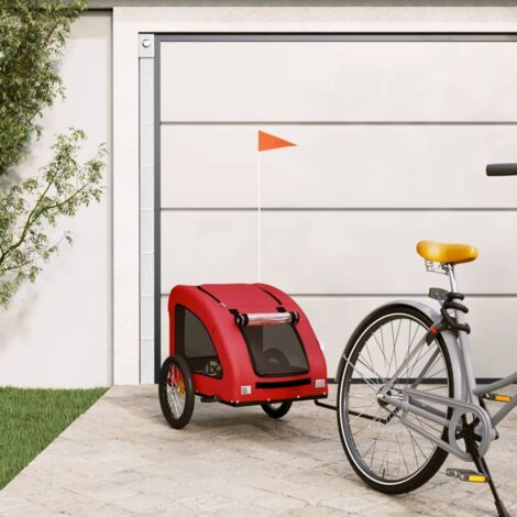 Remorque de vélo pour animaux de compagnie rouge vidaXL
