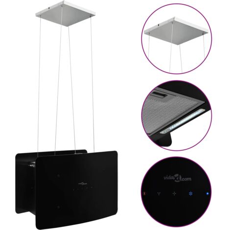 vidaXL Hotte suspendue à LCD tactile Verre trempé