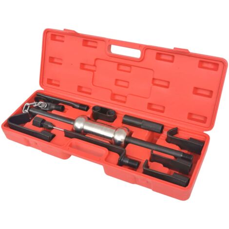 Vidaxl – Extracteur à inertie – Kit universel avec 10 adaptateurs – Accessoires en acier trempé – Mallette de transport incluse