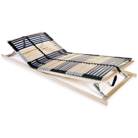 Sommier Contemporain, Sommier à lattes avec 42 lattes 7 zones, Support à lattes 70 x 200 cm vidaXL