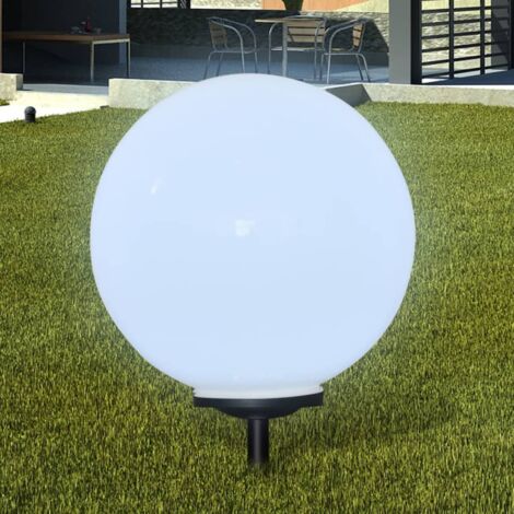 Vidaxl – Lampe d'allée solaire à LED 50 cm – 12 lumières blanc chaud – Matériau PP résistant aux intempéries – Piquet de sol inclus