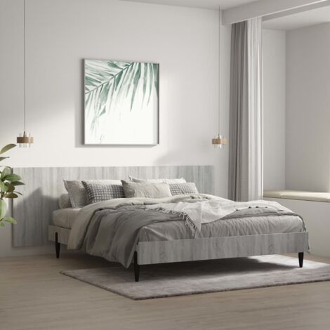 Tête de lit murale Sonoma gris 240x1,5x80 cm Bois d'ingénierie vidaXL