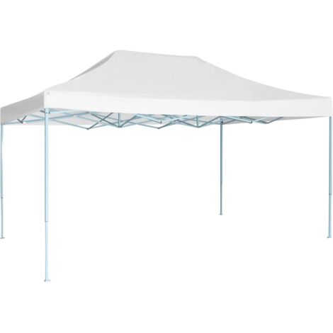 Vidaxl – Tente de réception pliable 3x4,5 m – Toit en tissu oxford 600D imperméable – Structure en acier enduit – Accessoires inclus