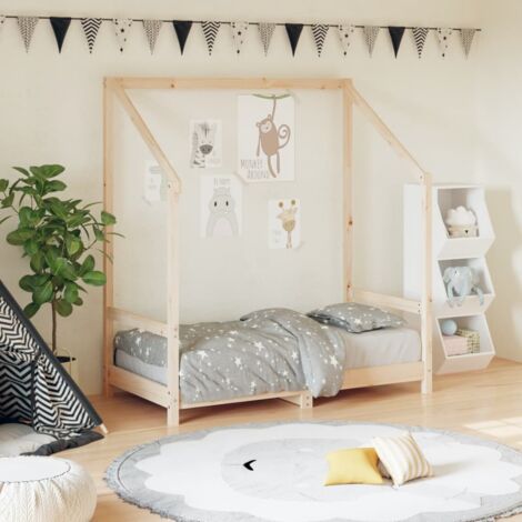 Cadre de lit pour enfant 70x140 cm bois de pin massif vidaXL (1/5)