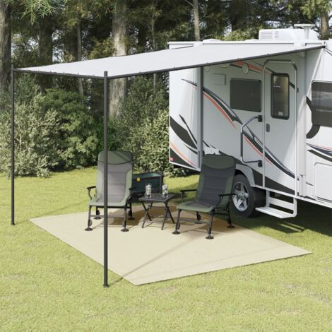 Tapis de sol de camping crème 3x2,5 m vidaXL