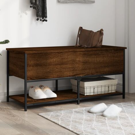 vidaXL Banc de rangement chêne marron 100x42,5x47 cm (1/5)