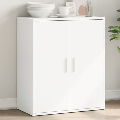 Vidaxl – Buffet blanc 60x31x70 cm en bois d'ingénierie – Résistant à l'humidité – Grand espace de rangement – Facile à nettoyer - vidaXL362335