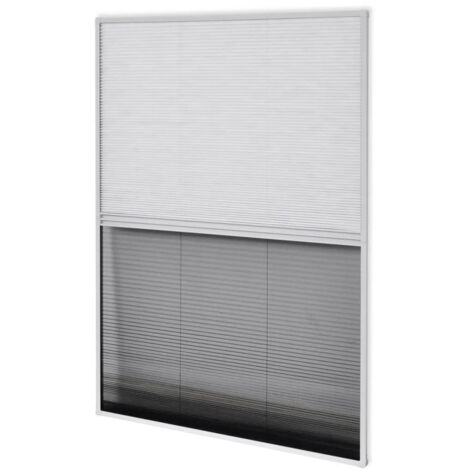 Vidaxl – Moustiquaire plissée pour fenêtres 60x80 cm – Aluminium durable avec store en PET – Protection contre les insectes volants