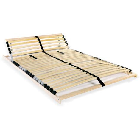 Sommier Contemporain - Sommier à lattes avec 28 lattes 7 zones 140 x 200 cm vidaXL
