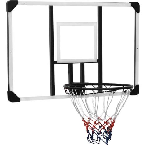 vidaXL Basketball Backboard Transparent 106x69x3 cm Polycarbonate