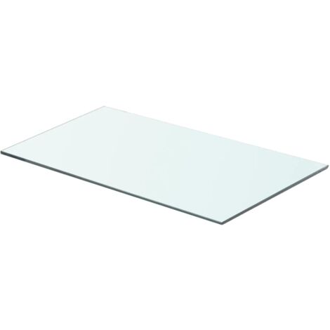 Vidaxl – Panneau étagère verre trempé 60 x 30 cm – Épaisseur 8 mm – Charge 15 kg – Pour mur d'exposition moderne (1/2)