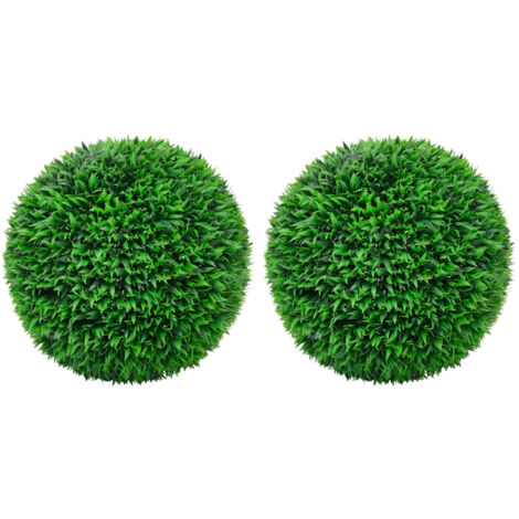 vidaXL Boules de buis artificielles 2 pcs 55 cm