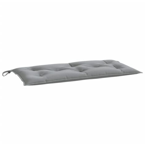 Vidaxl – Coussin de banc extérieur gris 110x50x7 cm – Tissu Oxford imperméable – Rembourrage en fibres creuses pour confort optimal