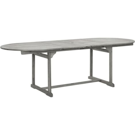 vidaXL Table à dîner de jardin (160-240)x100x75cm Bois d'acacia massif