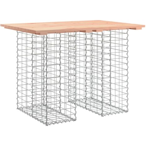 Banc de jardin design gabion 100x70x72cm bois massif de douglas vidaXL (1/5)