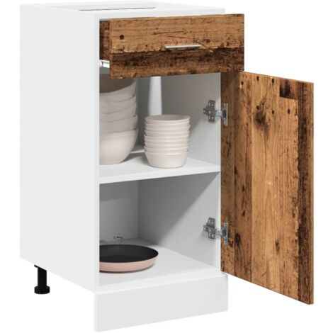 Armoire à tiroirs "Lyon" Bois ancien 40x46x81,5 cm Bois d'ingénierie vidaXL