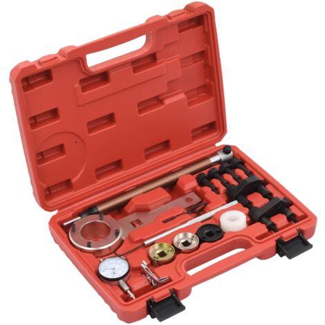 Vidaxl – Kit d'outils de calage moteur 18 pcs – Acier au carbone – Étui moulé par soufflage – Compatible VAG 1.8/2.0 TFSI (1/5)